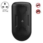 Repellente per mouse ad ultrasuoni BG309 Repellente per zanzare Repeller elettronico per insetti, specifiche del prodotto: spina UK 220V (nero)