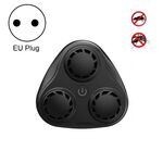 Repellente per mouse / repellente per insetti / repellente per zanzare a ultrasuoni a 3 avvisatori acustici BG310, specifiche del prodotto: spina europea 220V (nero)