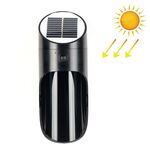 Lampada da parete a induzione solare per esterni a LED Luce notturna Radar Illuminazione a induzione per il corpo umano, luce calda (nera)