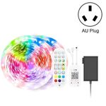 15M 450 LEDs Bluetooth Suit Smart Music Sound Control Light Strip Non-waterproof 5050 RGB Colorful Atmosphere LED Light Strip With 24-Keys Remote Control(AU Plug)