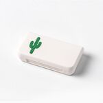 8 pezzi piccola scatola di medicinali sigillata a prova di umidità portatile 3 scomparti al giorno divisi per medicina (cactus)