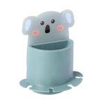 Porta spazzolino da denti per animali dei cartoni animati, mensola a muro per pasta da bagno (Koala)