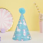 20 pezzi simpatici bambini abbronzanti cappelli di compleanno decorazioni per torte cappelli per feste unicorno