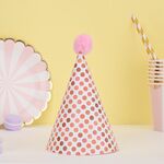 20 pezzi simpatici bambini abbronzanti cappelli di compleanno decorazioni per torte cappelli da festa punto d'onda