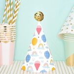 20 pezzi simpatici bambini Bronzing Birth Birthday Cappelli torta a forno decorazione festa cappelli a montone d'aria calda