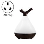 YCTA-008 Umidificatore d'aria per albero notturno con diffusore di aromi luminosi colorati a grana di legno piccola per uso domestico, specifiche del prodotto: spina AU (venatura del legno profondo)