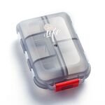 Scatole portatili per dispensazione di medicinali Mizi Small Pill Box, Colore: 10 Griglia (grigio)