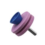4 PCS Tosaerba per affilare la mola per affilare la mola per affilare la testa di molatura industriale, specifica: rosa a 2 strati