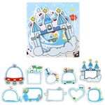 3 Confezioni Adesivi per cornici per foto fai-da-te Crescita del bambino Creazione manuale di materiali per la decorazione Adesivi per manuali (ragazzi)