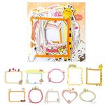 3 Confezioni Adesivi per cornici per foto fai-da-te Crescita del bambino Manuali per la realizzazione di materiali decorativi Adesivi per manuali (Sezione C dei cartoni animati)