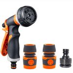 Plastic Household Flower Garden Watering Sprinkler, With Rubber Quick Connector+Threaded Connector