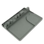 2 in 1 cucina Cucchiaio in silicone Shelf Shelf Grande (grigio)