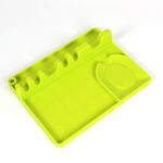 2 in 1 cucchiaio da cucina Silicone Shelf Shelf Grande (verde)