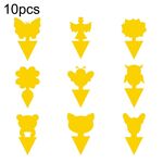 10 pz Bordo Giallo A Doppia Faccia Bordo Insetto Appiccicoso Trappola per Insetti Bordo Insetto Appiccicoso Fisico Eterogeneo, Consegna Stile Casuale