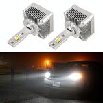 1 coppia D Serie D3S Auto HID Ballast a LED Faro del Faro DC12V 35W 6000K 7000LM, perline della lampada CSP