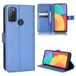 Per Alcatel 1s 2021 / 3L 2021 / TCL 20E / 20Y Diamond Texture in pelle custodia in pelle (blu)