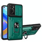 PER OPPO REALME 9I / A36 / A76 Sliding CAMSHIELD CARD CAUSE CARD (verde scuro)