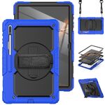 Per Samsung Galaxy Tab S8 Ultra 14,6 pollici SM-X900 Silicone + PC Tablet Case (blu scuro + nero)