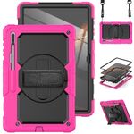 Per Samsung Galaxy Tab S8 Ultra 14.6 pollici SM-X900 Silicone + Caso tablet PC (Rose Red + Black)
