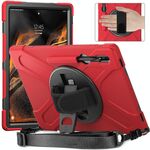 Per Samsung Galaxy Tab S8 Ultra X900 Custodia protettiva per tablet in silicone + PC (rosso)