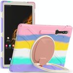 Per Samsung Galaxy Tab S8 Ultra X900 Custodia protettiva in silicone + PC per tablet (rosa colorata)