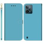 Per OPPO Realme C31 Imitated Specchio Surface Custodia per cellulare (blu)