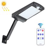 12W 56LEDS SMD 2835 Home Outdoor IP65 Telecomando impermeabile Telecomando a parete solare Sensore del corpo umano