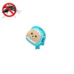 QW0006 Pianta del fumetto Olio essenziale Zanzara Clip Studente estivo Bambini Zanzara all'aperto Forcina Copricapo Colore Consegna casuale