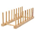 4 PCS Multi-use Bowl Disc Rack da cucina Scarpe da cucina Bamboo Tableware rack, strato (specifica): 8 griglia