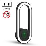 TS-06-13 Ultrasuoni Zanzara Repellente Electronic Night Light Mosquito Repellente US Repellente (nero)
