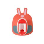 5 pezzi doccia per punzonatura gratuita Base fissa universale Shakehead regolabile Staffa doccia (Bunny rosso)