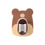 5 pezzi doccia per punzonatura gratis Base fissa universale Shakehead regolabile Staffa doccia (orso da caffè)