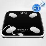 ISCRLE7 Smart Pese Smart Bluetooth Body Body Misuring Strument Strument Modello di ricarica (nero brillante)