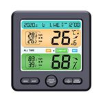 Termometro digitale per display digitale per interni e igrometro orologio elettronico a grande schermo domestico (TS-6211-B)