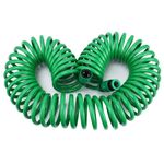 Tubo a spirale telescopico con tubo a molla serie irrigazione da giardino con adattatore per connettore acqua e connettore, lunghezza: 30 m
