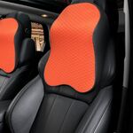 Poggiatesta in poliestere per cuscino per collo auto in memory foam traspirante Four Seasons (arancione)