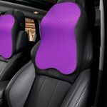 Poggiatesta in poliestere per cuscino per collo auto in memory foam traspirante Four Seasons (viola)