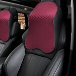 Poggiatesta in poliestere per cuscino per collo auto in memory foam traspirante Four Seasons (rosso)
