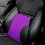Cuscino lombare per auto in memory foam traspirante Four Seasons (viola)