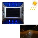 Luce solare quadrata per guida stradale Luce di guida per auto Luce di rallentamento della strada, versione costantemente luminosa (blu)