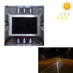 Luce solare quadrata per guida stradale Luce di guida per auto Luce di rallentamento della strada, versione costantemente luminosa (bianca)