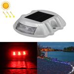 Luce di guida a ferro di cavallo solare Luce di guida per auto Luce di rallentamento della strada, versione costantemente luminosa (rossa)