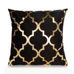 Fodera per cuscino con stampa in oro Cuscino per divano Cuscino per cuscino Decorazioni per la casa, senza anima del cuscino, Dimensioni: 45x45 cm (GOLD001-3)