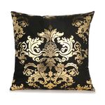 Fodera per cuscino con stampa in oro Cuscino per divano Cuscino per cuscino Decorazioni per la casa, senza anima del cuscino, Dimensioni: 45x45 cm (GOLD001-6)