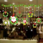 Decorazione rimovibile dell'autoadesivo della parete di festival di Natale della porta di vetro della finestra (6254)