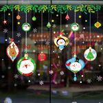 Decorazione rimovibile dell'autoadesivo della parete di festival di Natale della porta di vetro della finestra (6256)