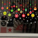 Decorazione rimovibile dell'autoadesivo della parete di festival di Natale della porta di vetro della finestra (6258)
