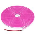 CJ-1206 12 V 6A 5M IP65 Silicone impermeabile al neon LED Strip Light (Rose Red)