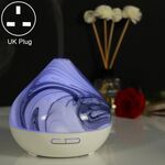 Spruzzatore di alcol automatico per macchina per aromaterapia con umidificatore a forma di vulcano da 400 ml, specifica spina: spina UK (bianca)