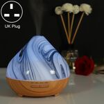 Spruzzatore automatico di alcol per macchina per aromaterapia con umidificatore a forma di vulcano da 400 ml, specifica spina: spina UK (cachi)